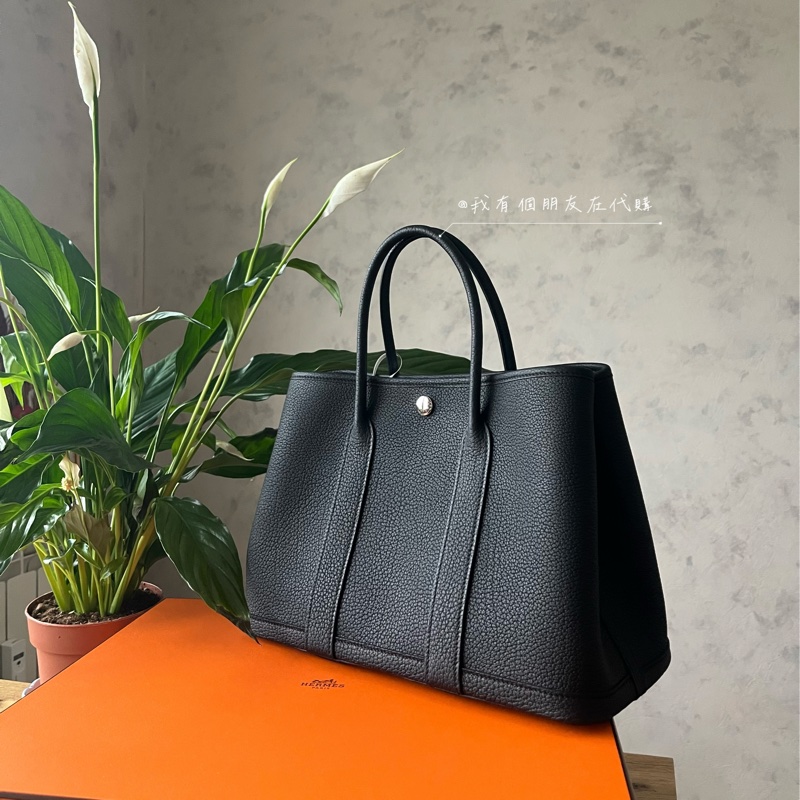 《我有個朋友在代購》愛馬仕黑色皮革花園包GP30-1