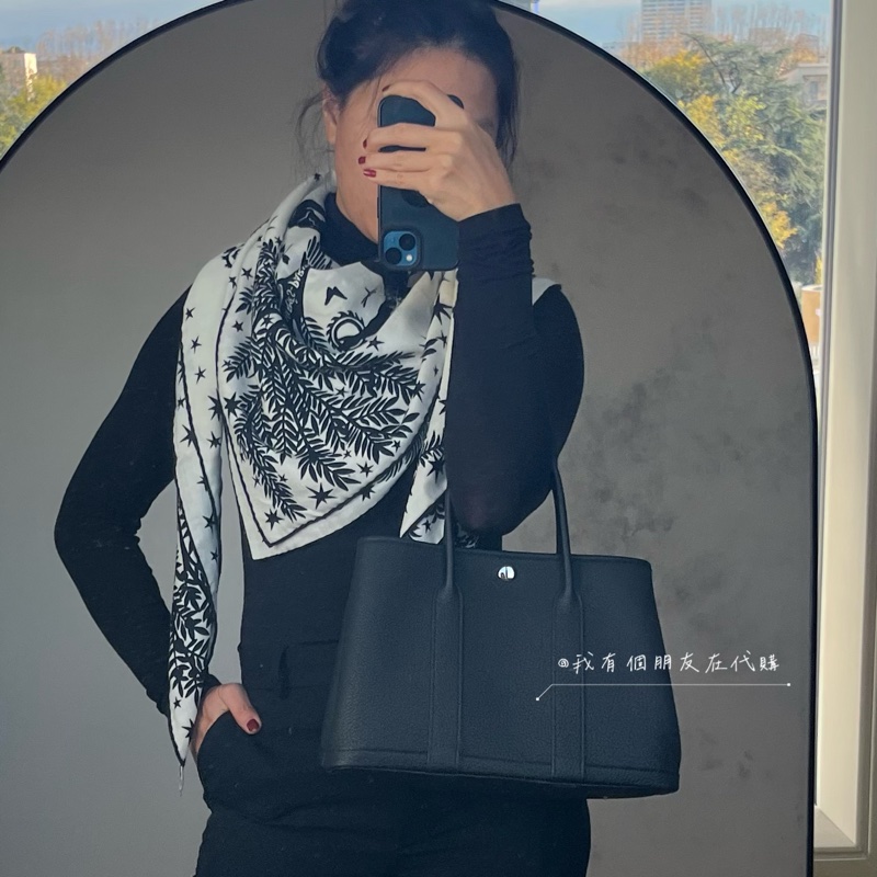 《我有個朋友在代購》愛馬仕黑色皮革花園包GP30-2