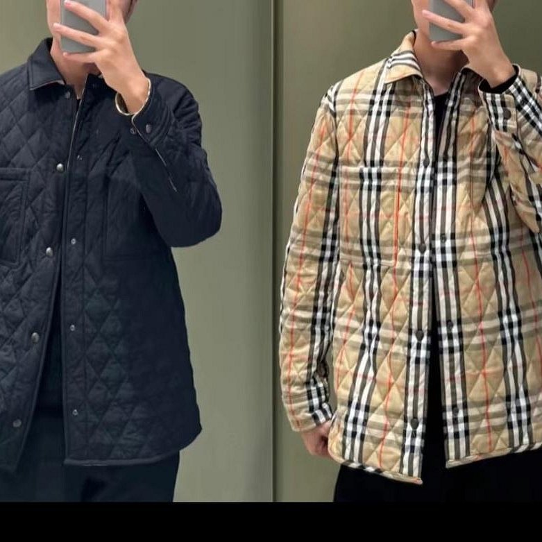 💎Han's house精品服飾💎 BURBERRY 菱格紋 風衣 外套 雙面穿-4