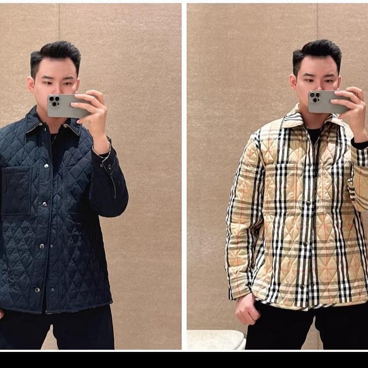 💎Han's house精品服飾💎 BURBERRY 菱格紋 風衣 外套 雙面穿-7