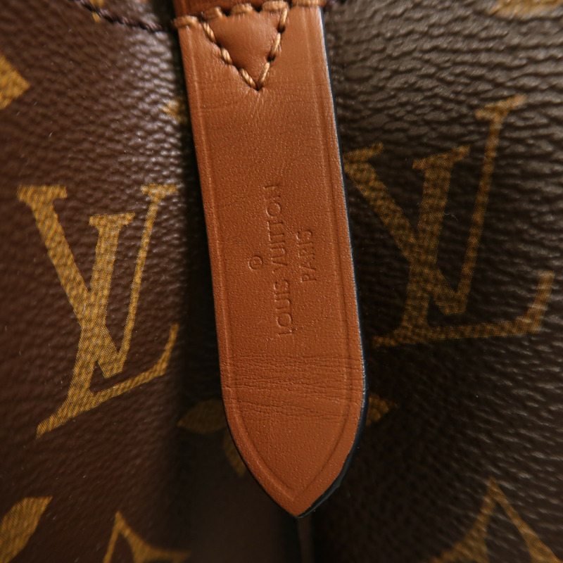 LOUIS VUITTON Monogram NeoNoe MM金扣肩背袋棕色-5