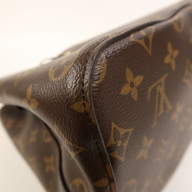 LOUIS VUITTON Monogram NeoNoe MM金扣肩背袋棕色-11
