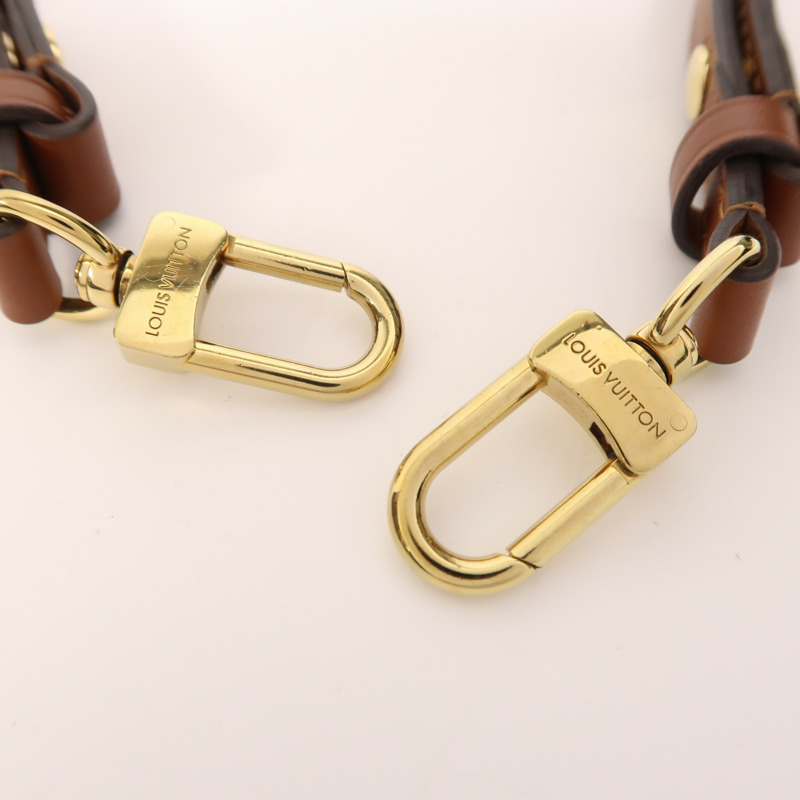 LOUIS VUITTON Monogram NeoNoe MM金扣肩背袋棕色-16