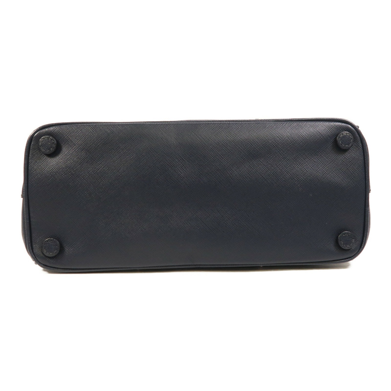 PRADA 尼龍/牛皮皮革2 Way Shoulder銀扣手挽肩背兩用袋-3