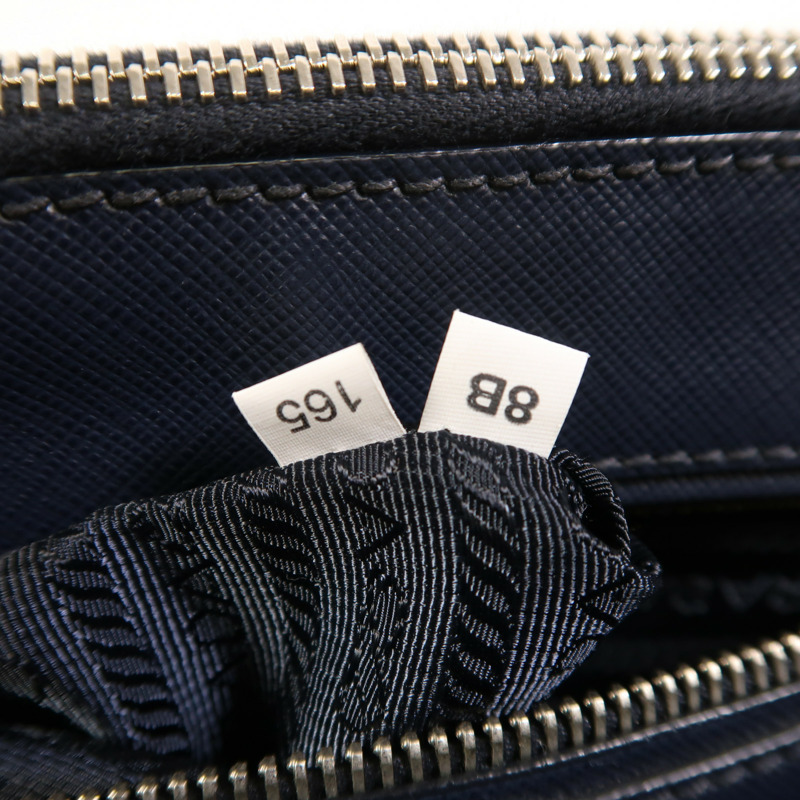 PRADA 尼龍/牛皮皮革2 Way Shoulder銀扣手挽肩背兩用袋-6