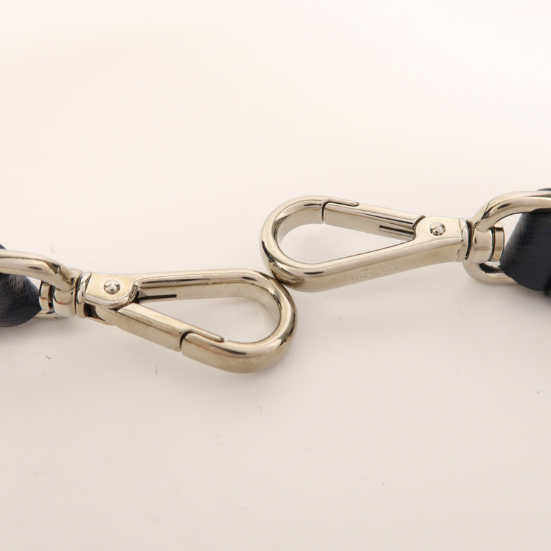 PRADA 尼龍/牛皮皮革2 Way Shoulder銀扣手挽肩背兩用袋-21