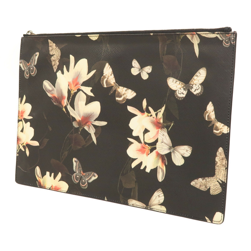 GIVENCHY 皮革Pouch金扣手拿包-2