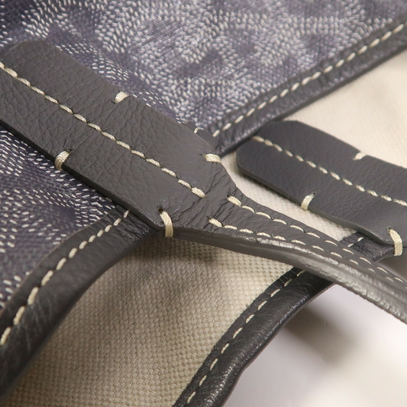 GOYARD 塗層帆布Saint Louis GM銀扣肩背袋-14