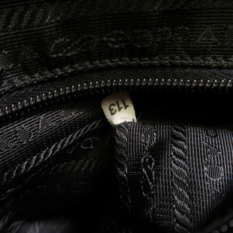 PRADA 帆布Shoulder Bag銀扣肩背袋-6