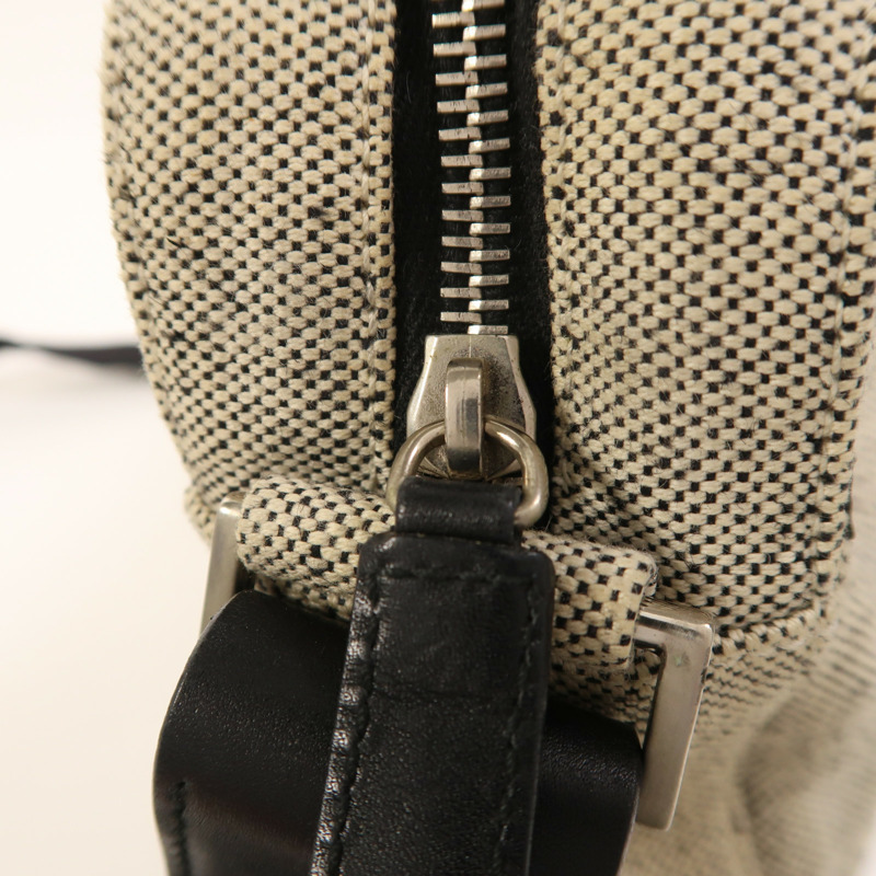 PRADA 帆布Shoulder Bag銀扣肩背袋-15