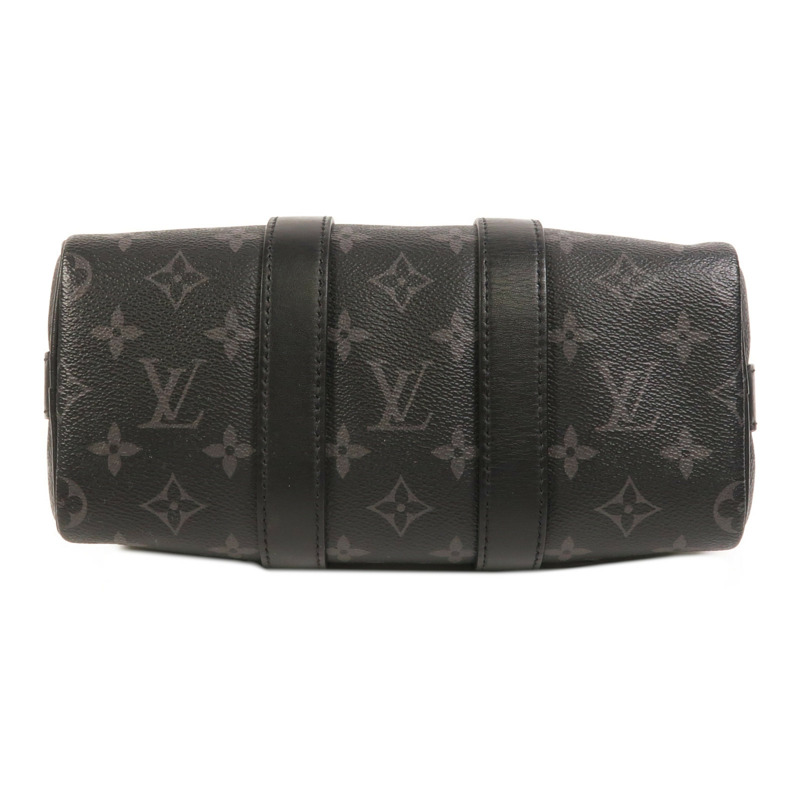 LOUIS VUITTON Monogram Eclipse Reverse Keepall Bandouliere 25銀扣手挽肩背兩用袋-3