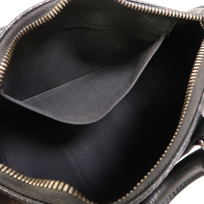 LOUIS VUITTON Monogram Eclipse Reverse Keepall Bandouliere 25銀扣手挽肩背兩用袋-5