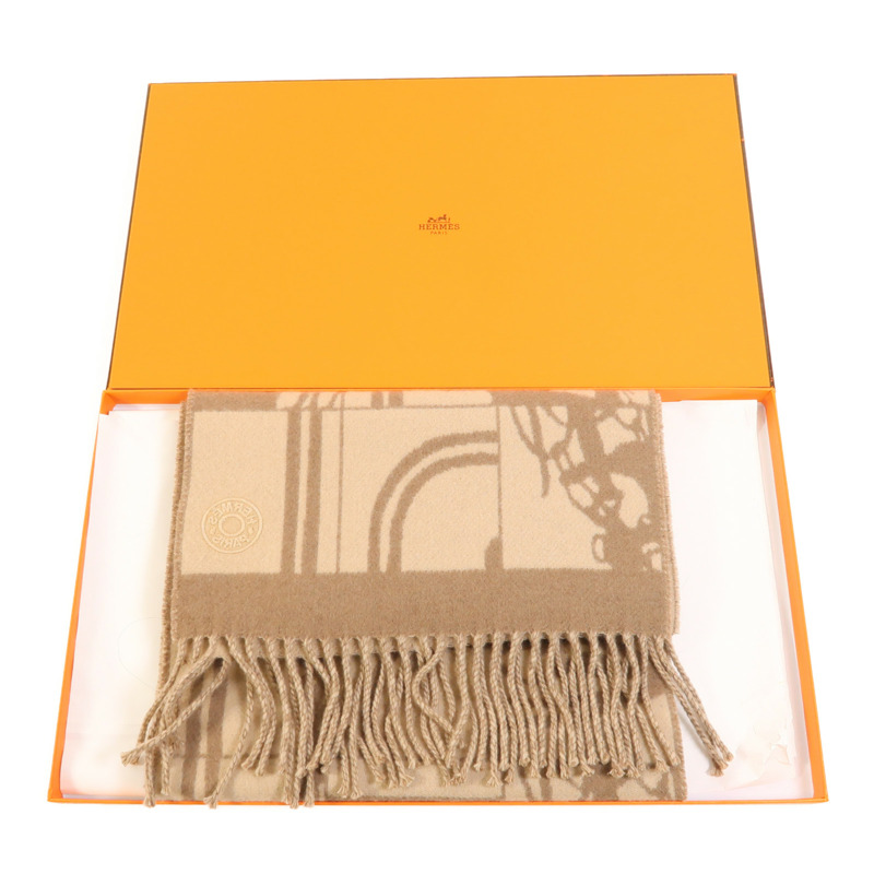 HERMES 羊絨Scarf圍巾-8