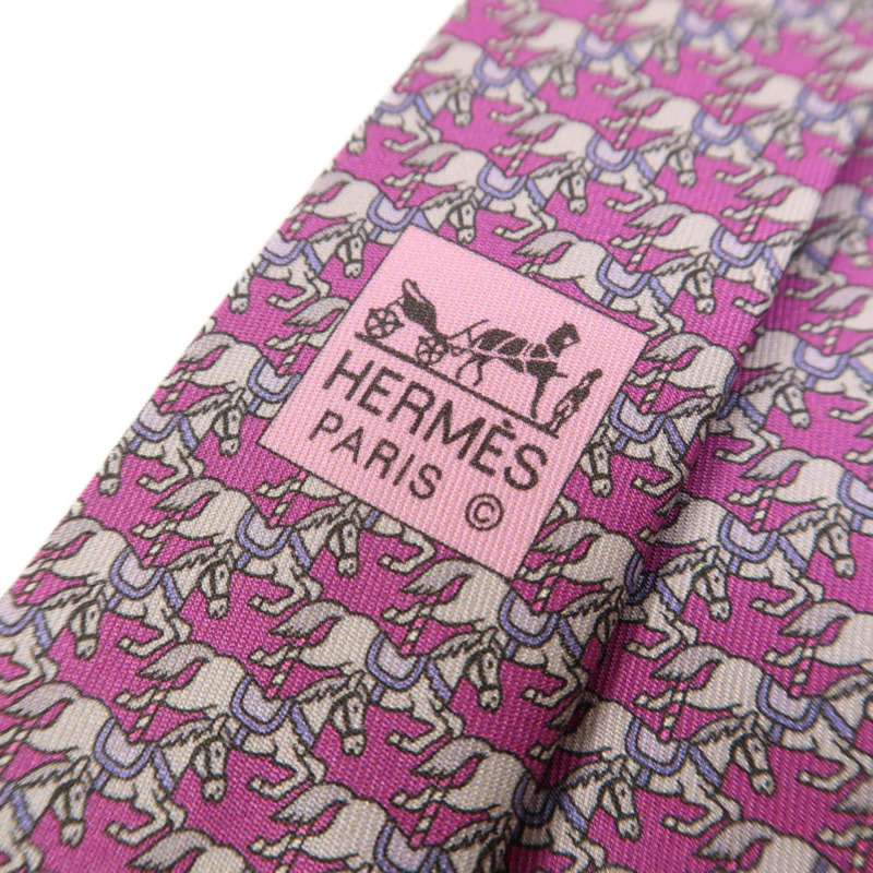 HERMES 絲質Necktie領帶-4