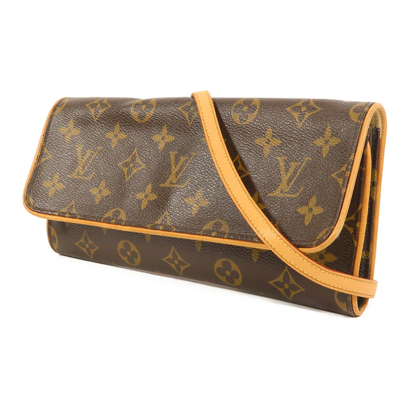 LOUIS VUITTON Monogram Pochette Twin GM金扣肩背袋-2