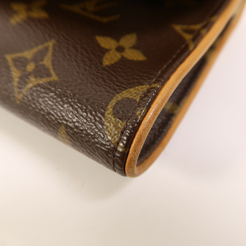 LOUIS VUITTON Monogram Pochette Twin GM金扣肩背袋-9