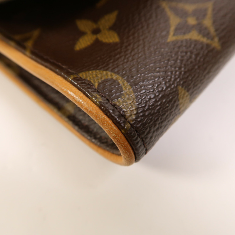 LOUIS VUITTON Monogram Pochette Twin GM金扣肩背袋-10