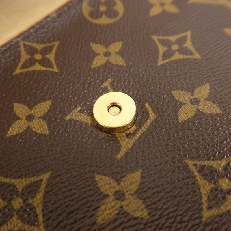 LOUIS VUITTON Monogram Pochette Twin GM金扣肩背袋-13