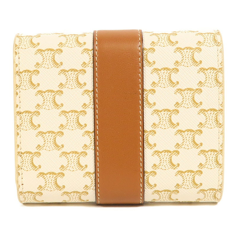 CELINE 塗層帆布Wallet金扣錢包-1