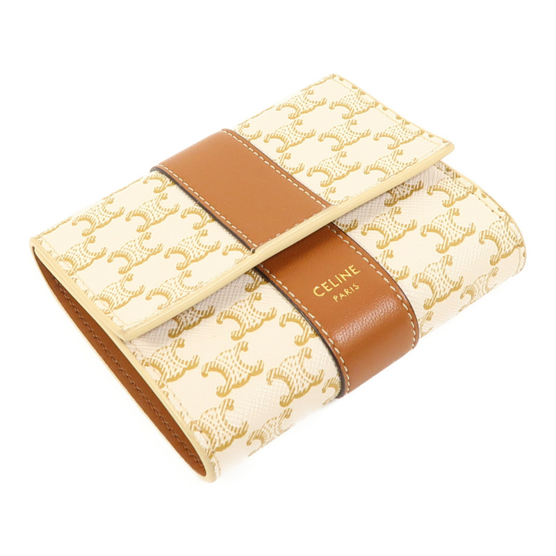 CELINE 塗層帆布Wallet金扣錢包-2