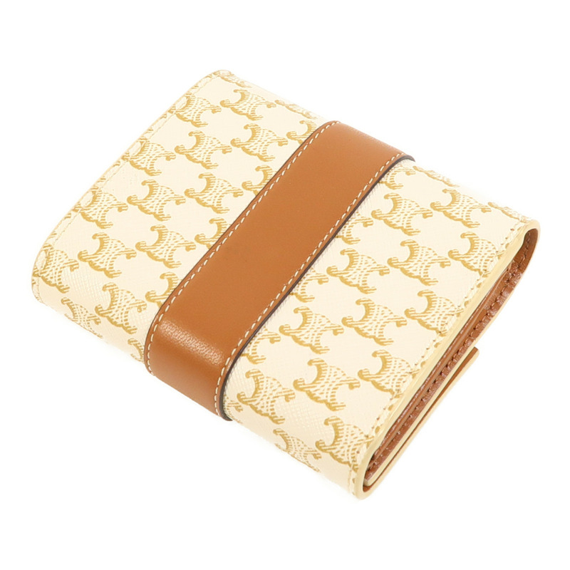 CELINE 塗層帆布Wallet金扣錢包-3