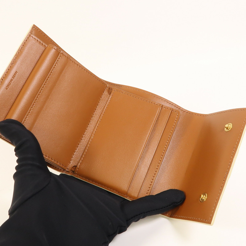 CELINE 塗層帆布Wallet金扣錢包-5