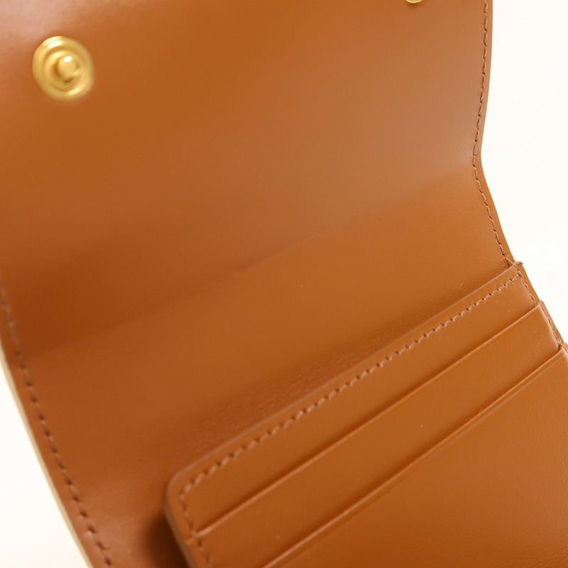 CELINE 塗層帆布Wallet金扣錢包-9