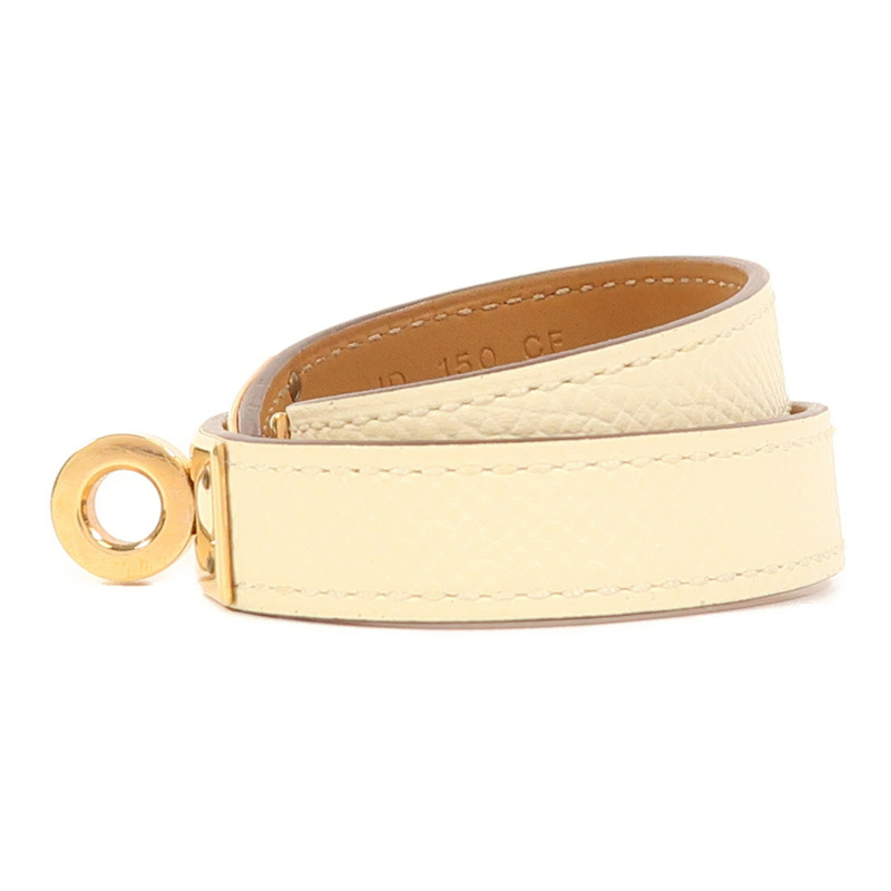 HERMES Epsom皮革Kelly Double Tour T1手鐲Nata-1