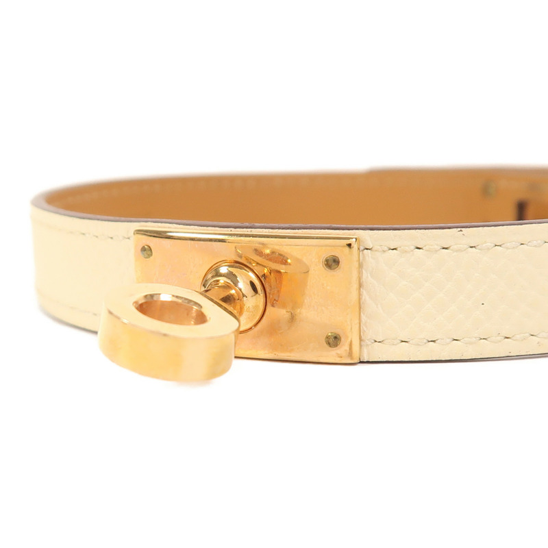 HERMES Epsom皮革Kelly Double Tour T1手鐲Nata-5