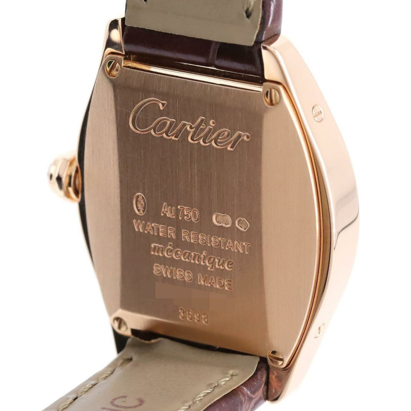 卡地亞 Tortue SM PG W1556360 PG/RG 腕錶，手動上鍊-5