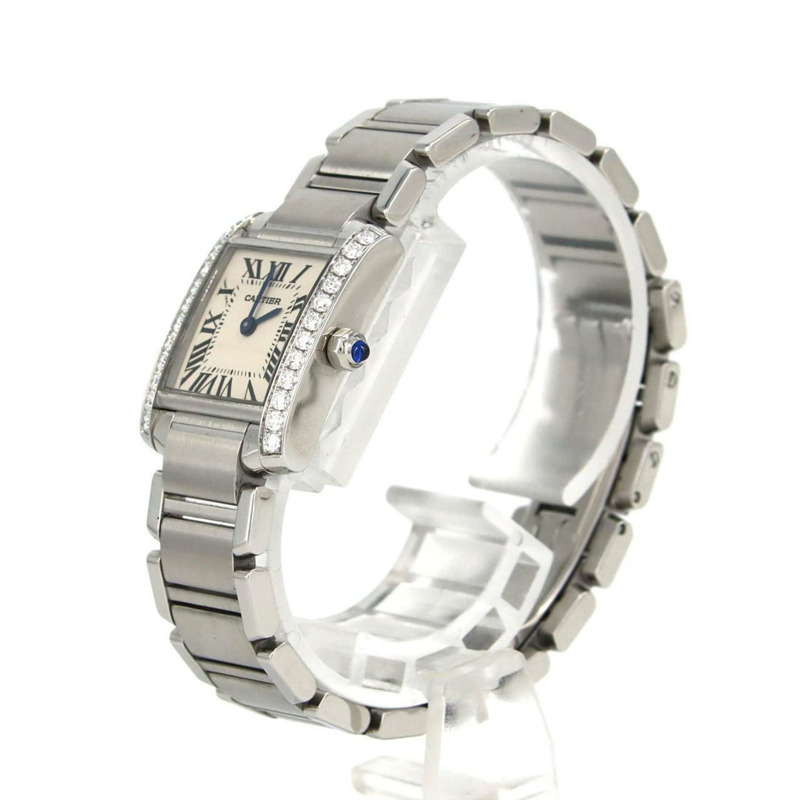 卡地亞 Tank Française SM D W4TA0008 不鏽鋼石英錶-1