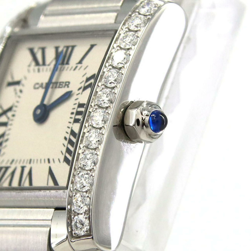 卡地亞 Tank Française SM D W4TA0008 不鏽鋼石英錶-4