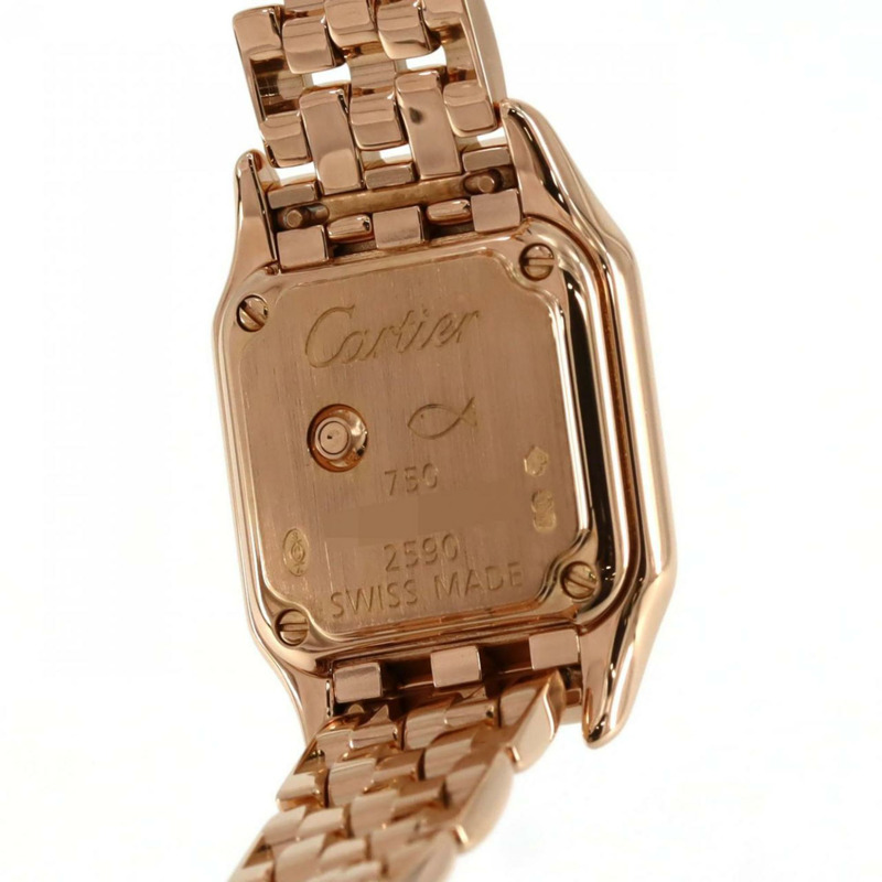 卡地亞迷你獵豹系列PG 2D WF3260F1 PG/RG石英腕錶-4