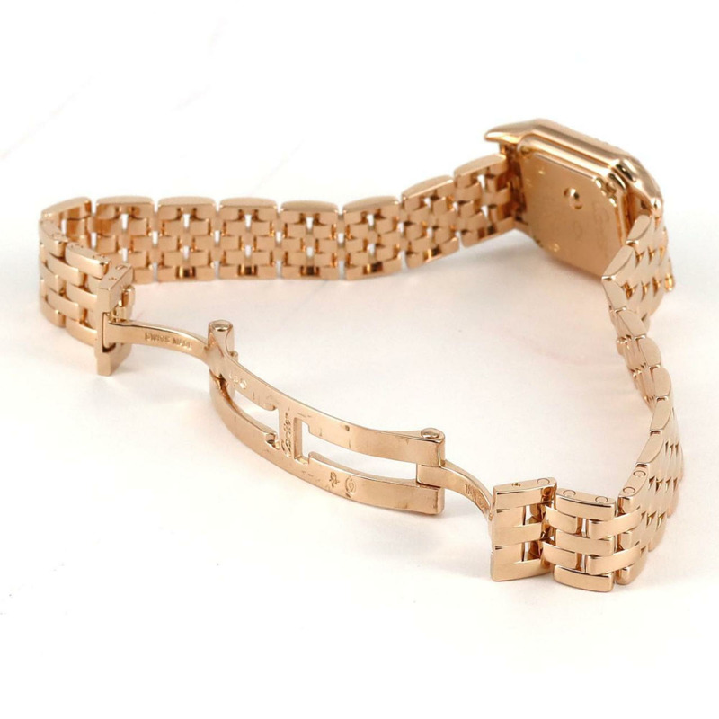 卡地亞迷你獵豹系列PG 2D WF3260F1 PG/RG石英腕錶-6