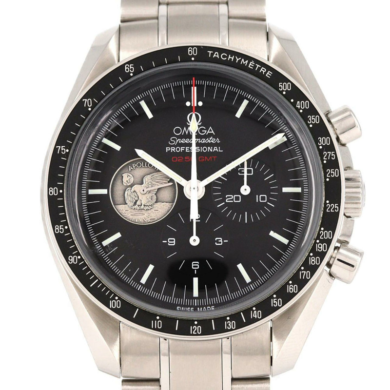 歐米茄超霸系列專業計時表阿波羅40週年紀念限量版 311.30.42.30.01.002 不鏽鋼手動上鍊腕錶-0