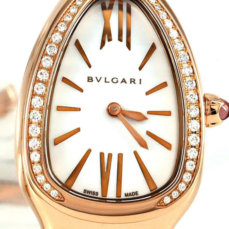 寶格麗 Serpenti Spiga 陶瓷 x PG D 錶帶 小號 SPP35G SPP35WGDWCGD1.1T PG/RG 石英錶-6