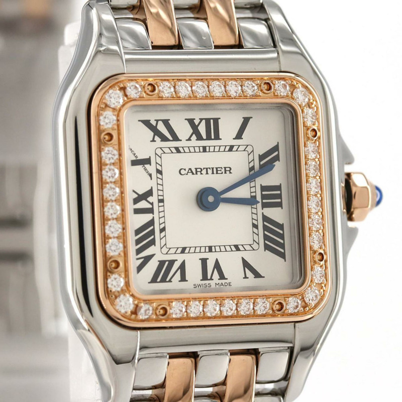 卡地亞 Panthère de SM PG 雙色腕錶 D W3PN0006 SSxPG 石英機芯-7