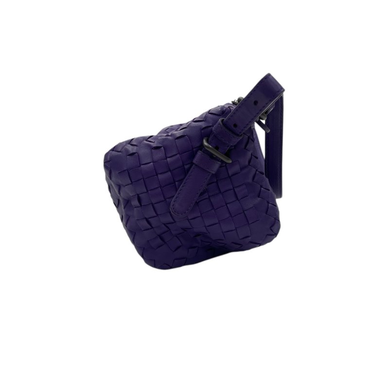 BOTTAGE VENETA 寶緹嘉 編織筒形包 牛皮 紫色 槍色釦-3