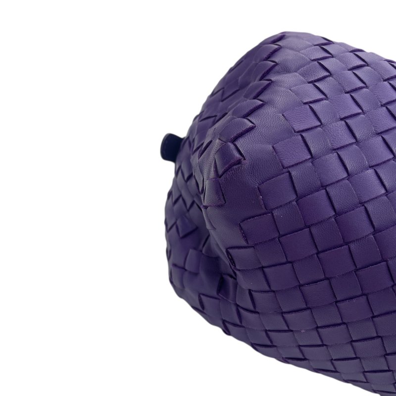 BOTTAGE VENETA 寶緹嘉 編織筒形包 牛皮 紫色 槍色釦-5