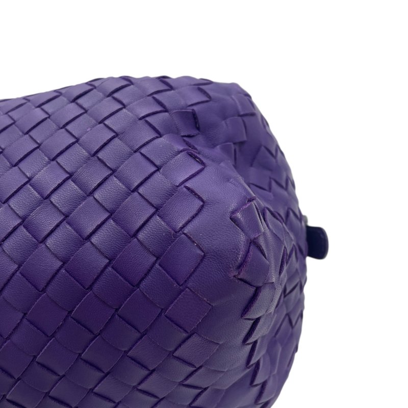 BOTTAGE VENETA 寶緹嘉 編織筒形包 牛皮 紫色 槍色釦-8
