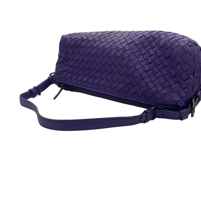 BOTTAGE VENETA 寶緹嘉 編織筒形包 牛皮 紫色 槍色釦-9