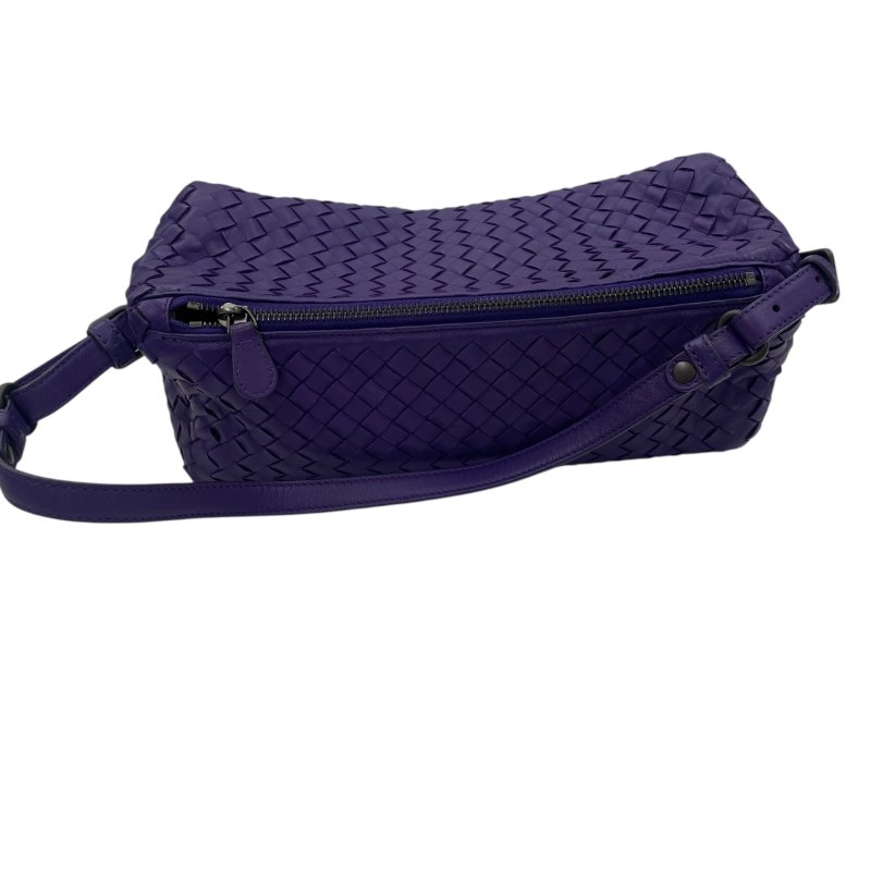 BOTTAGE VENETA 寶緹嘉 編織筒形包 牛皮 紫色 槍色釦-10