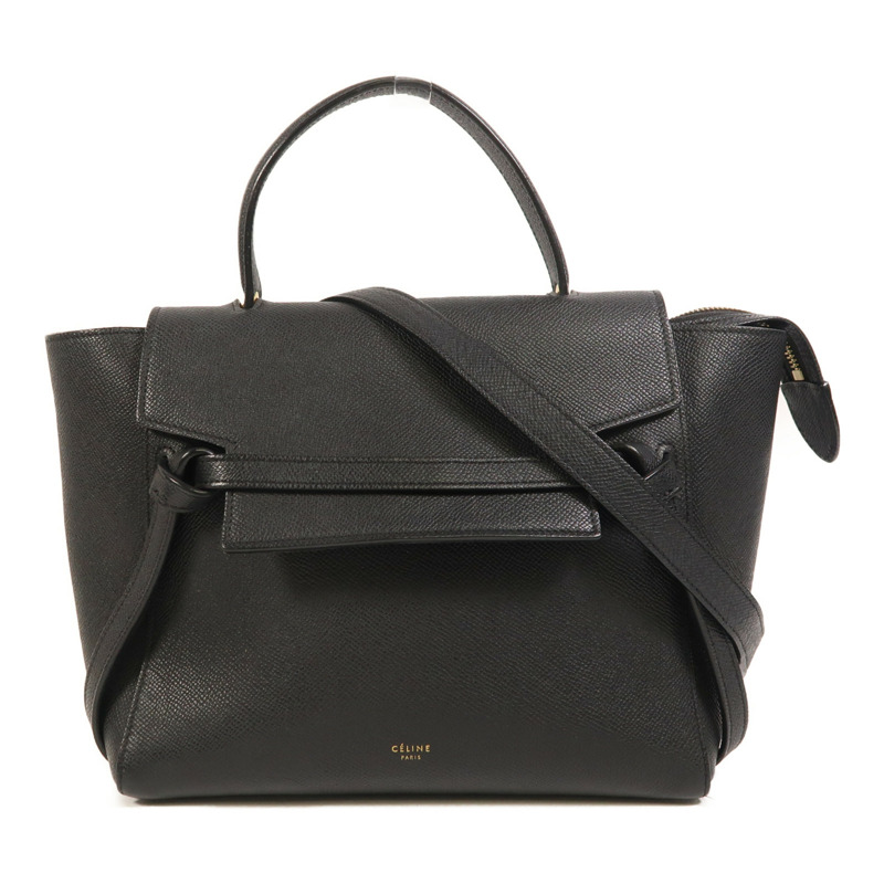 CELINE 牛皮皮革Micro Belt Bag金扣手挽肩背兩用袋-0