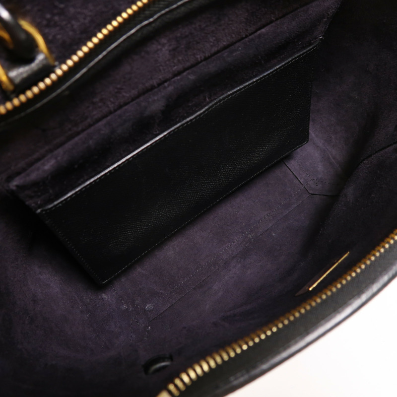 CELINE 牛皮皮革Micro Belt Bag金扣手挽肩背兩用袋-4