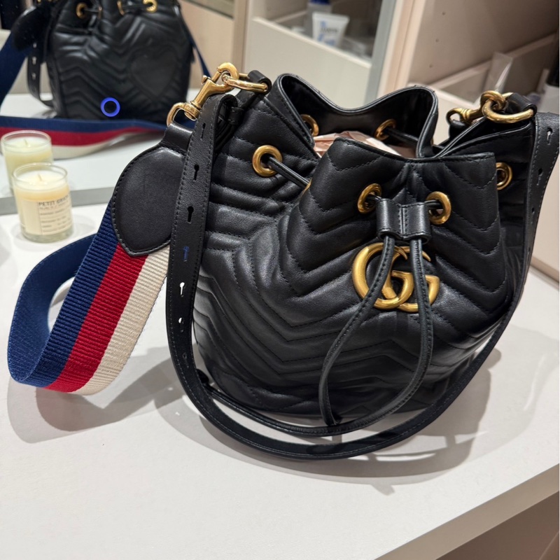 Gucci 水桶包 Marmont Quilted Leather Bucket-1