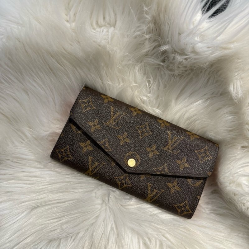 LV Sarah 錢包長夾 內裡紅色 芯片-0