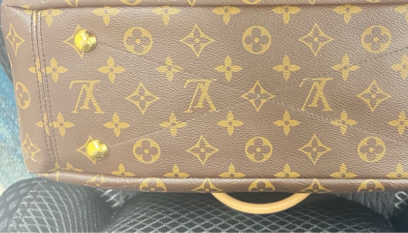 LOUIS VUITTON LV 路易威登 棕色 紅色 原花 帆布 PALLAS 兩用包 M41175-9