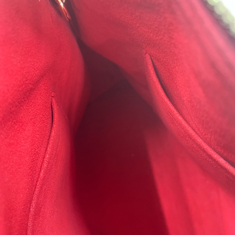 LOUIS VUITTON LV 路易威登 棕色 紅色 原花 帆布 PALLAS 兩用包 M41175-13