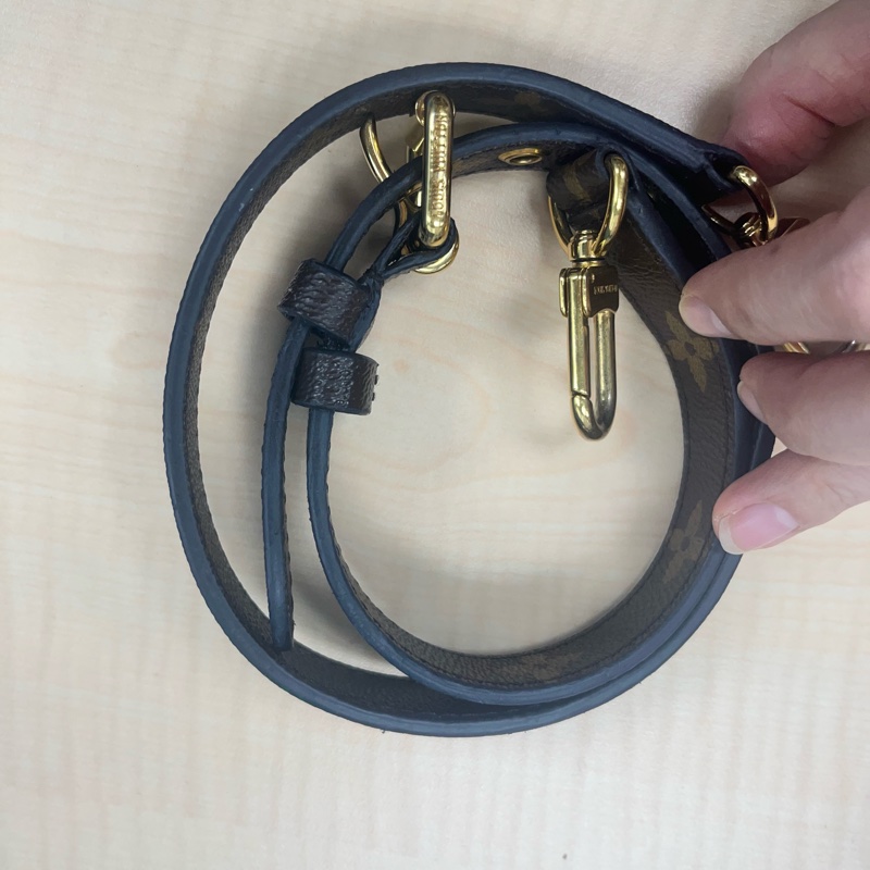 LOUIS VUITTON LV 路易威登 棕色 紅色 原花 帆布 PALLAS 兩用包 M41175-23