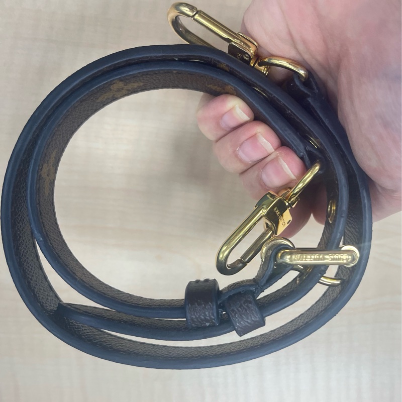 LOUIS VUITTON LV 路易威登 棕色 紅色 原花 帆布 PALLAS 兩用包 M41175-24